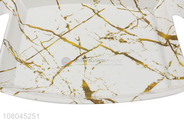 Custom Fashion Melamine Tray Serving Tray With Handle