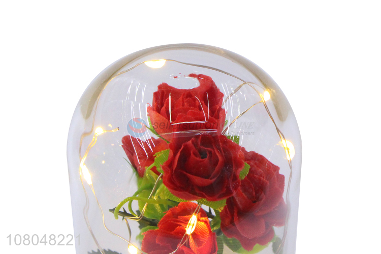 Good price multicolor glass butterfly rose lamp wholesale