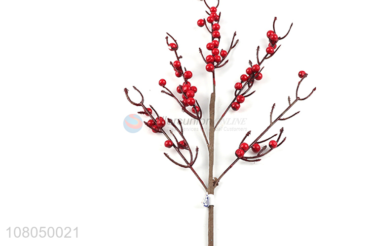 Hot products home decoration christmas picks with red berry
