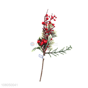 China factory red berry christmas picks for home decoration