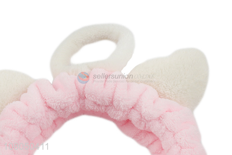 High quality reusable pink women hair band for makeup