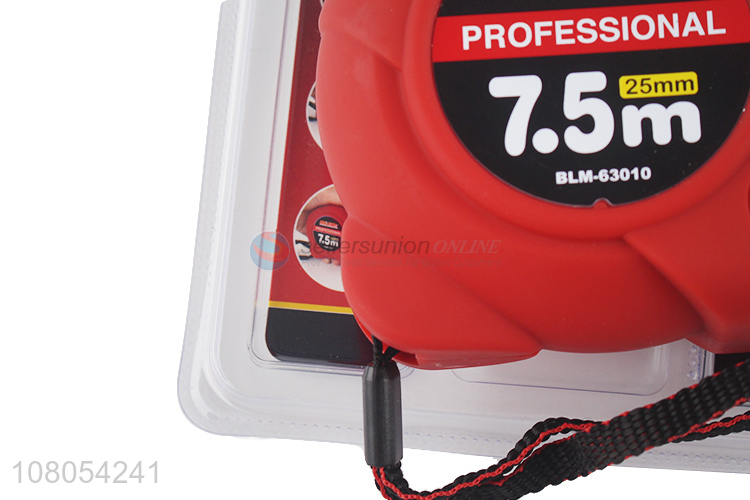 High quality 7.5m stainless steel tape measure retractable measuring tape