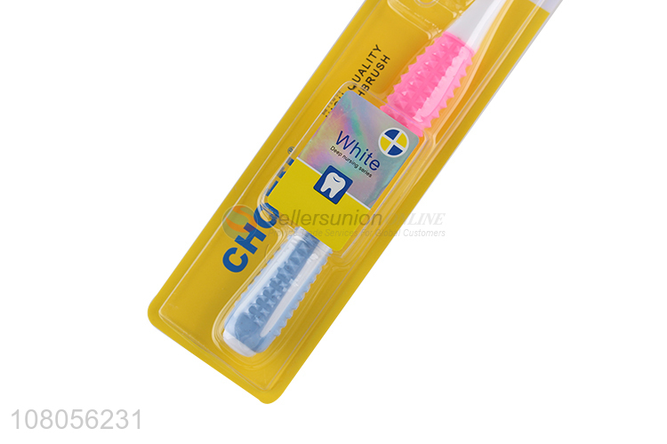 Low price wholesale plastic portable household adult toothbrush