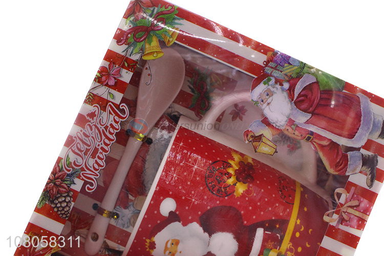 Hot Sale Christmas Gift Ceramic Cup With Spoon Set