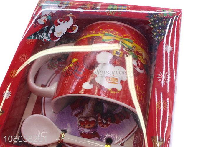 Good Sale Ceramic Mug Water Cup With Spoon Set