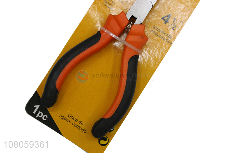 New arrival hand tools 4.5inch steel long flat nose pliers duckbill plier