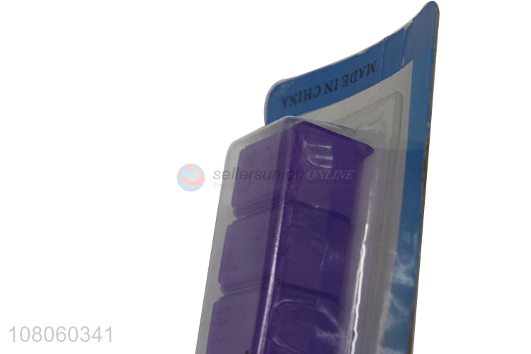 Yiwu wholesale purple strip drug packaging travel portable pill box
