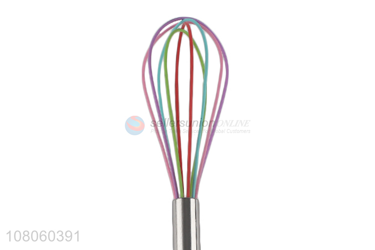 High quality kitchen egg whisk with stainless steel handle