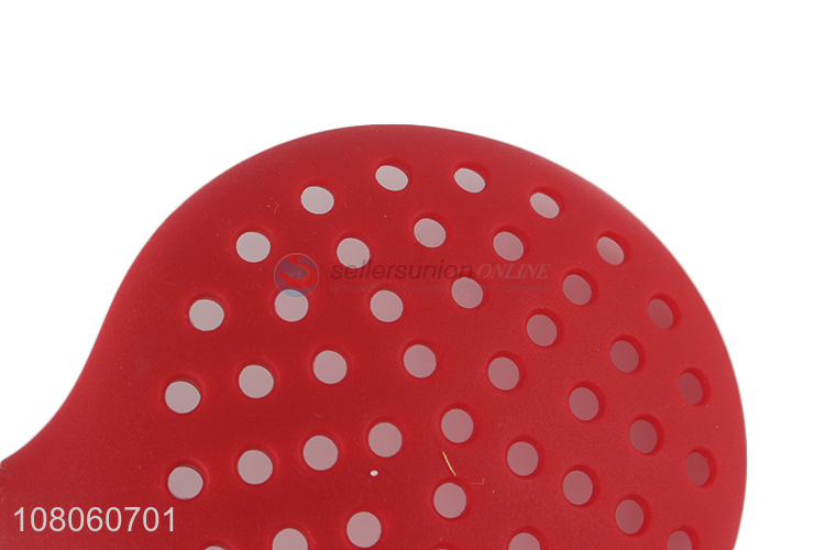 Good sale red silicone strainer universal restaurant kitchenware