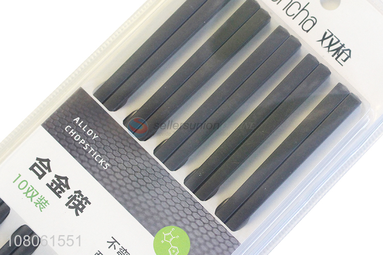 Custom Chinese Chopsticks Reusable Alloy Chopsticks Set