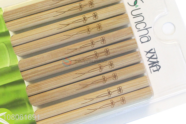 Top Quality 10 Pairs Eco-Friendly Bamboo Chopsticks For Home