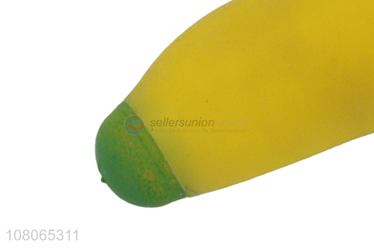 Low price yellow simulation banana toy vent toy wholesale