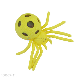 Best selling yellow spider tricky toy children vent toy