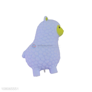 Low price purple alpaca animal toy vent toy wholesale