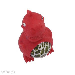 Hot selling red dinosaur animal toy vent toy for kids