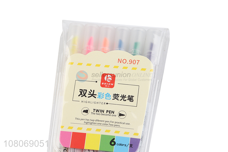 Wholesale from china double-headed children highlighter pen