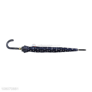 Factory supply 12 ribs windproof rain <em>umbrella</em> straight <em>umbrella</em>