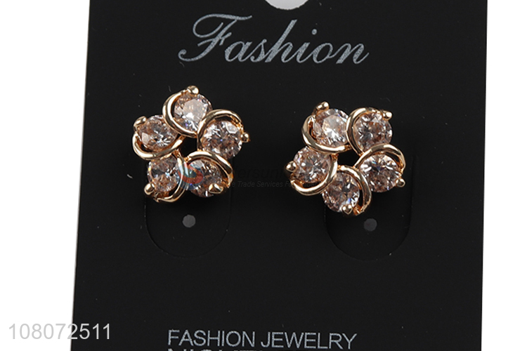 Hot items delicate flower shape women earrings jewelry