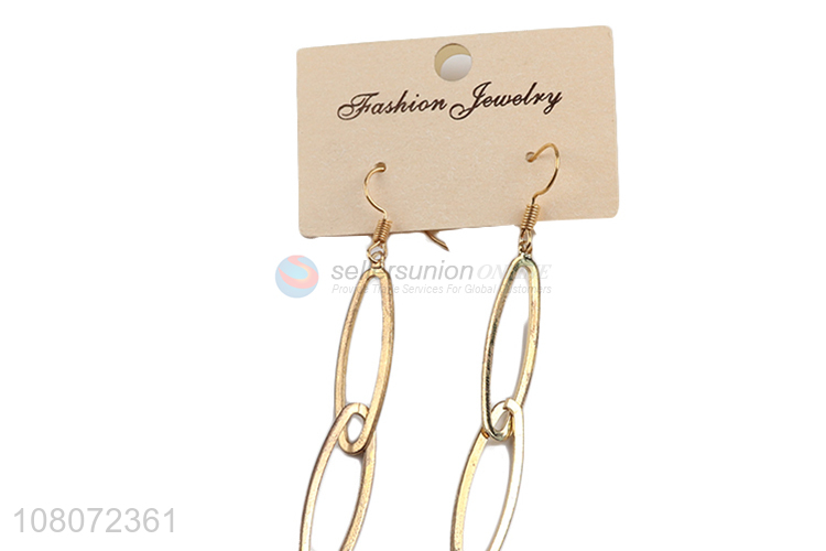 Factory price metal fashion jewelry hook earrings for sale