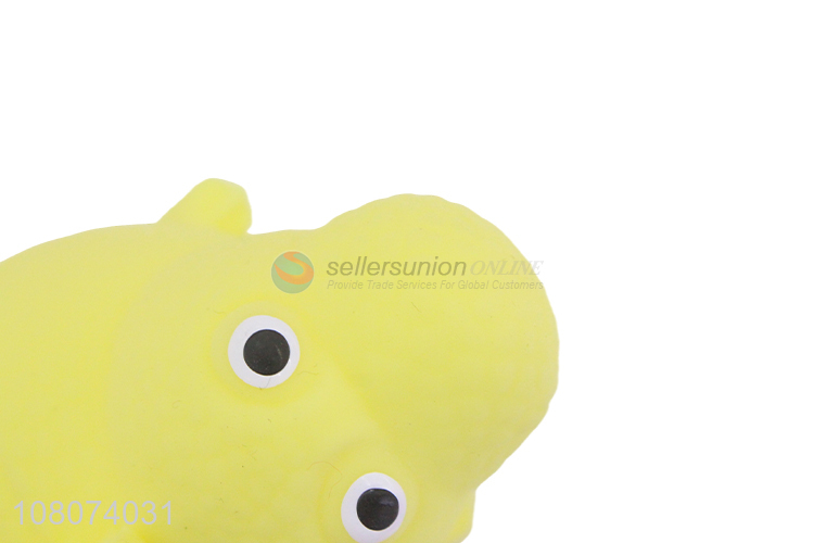 Whholesale yellow TPR decompression toy finger vent toy