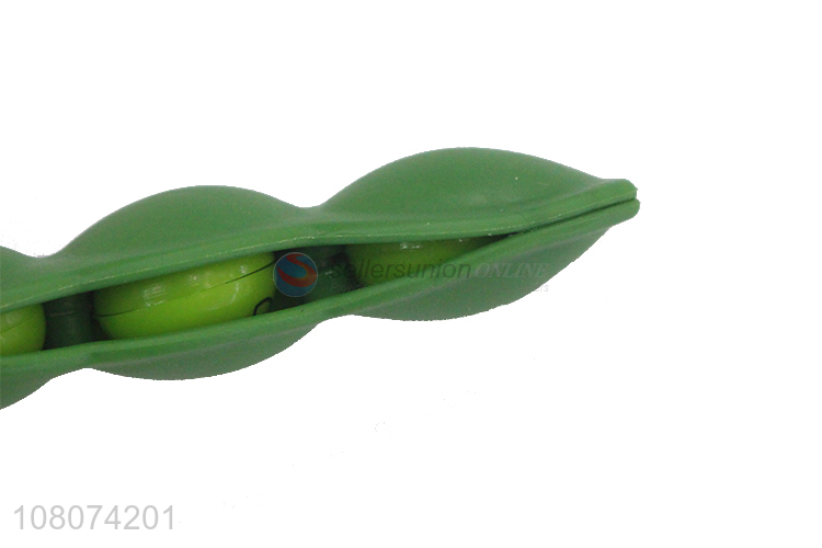 Top quality green edamame pendant creative mini decompression toy