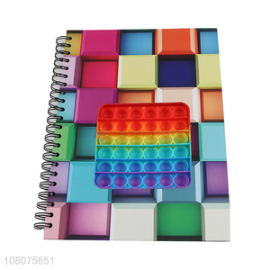 Best Sale Colorful Push Bubble Coil Notebook