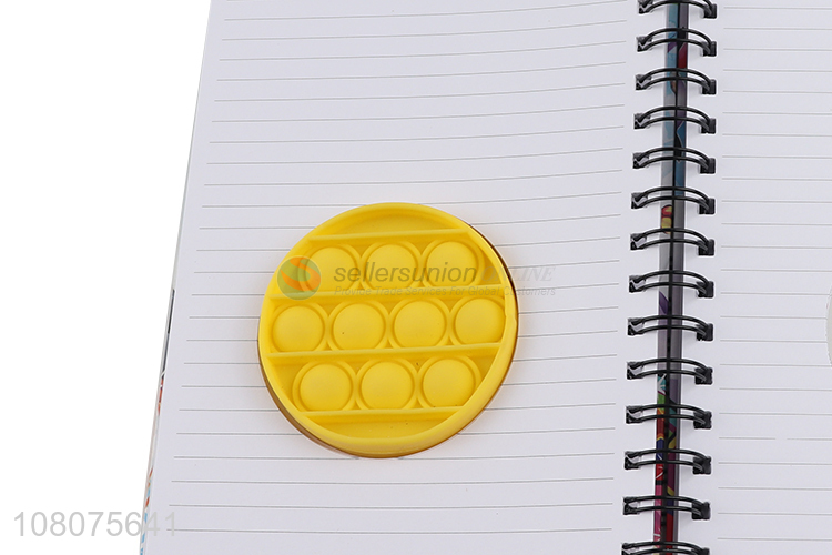 Popular Fashion Coil Notebook With Push Bubble Toy