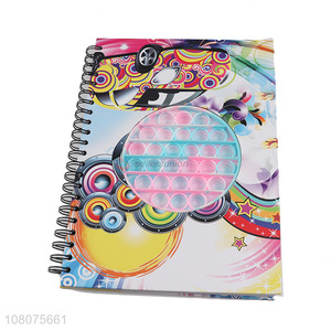 Fashion Printing Colorful Push Bubble Notebook Coil Book