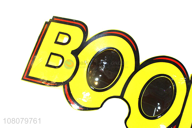 Unique design yellow cute decoration glasses for party