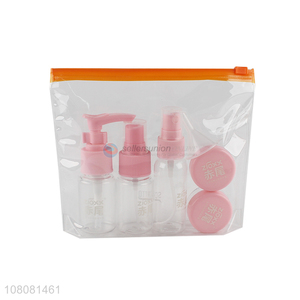 Low price empty mini spray bottle kit refillable travel bottle set