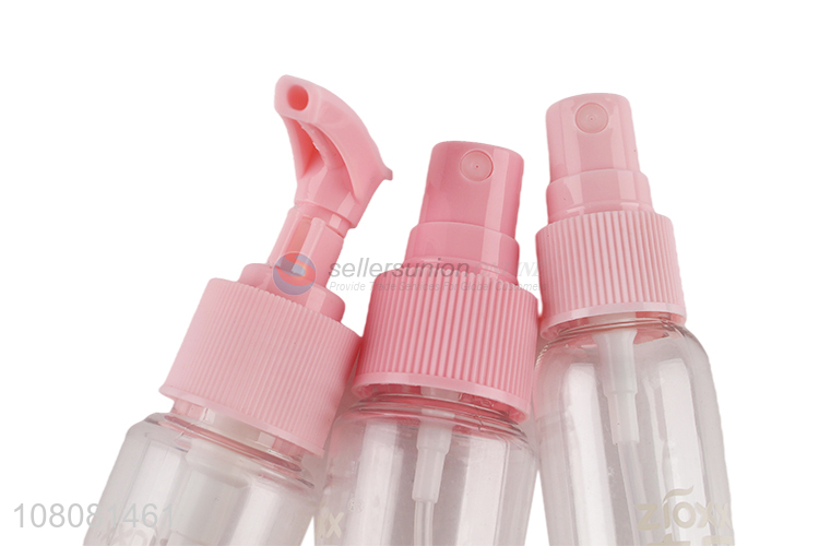 Low price empty mini spray bottle kit refillable travel bottle set