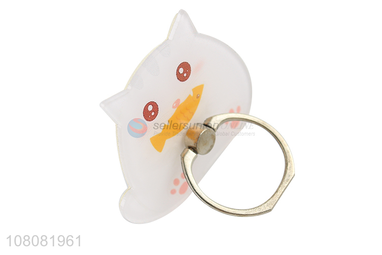 Factory wholesale cartoon acrylic finger ring stand holder for cellphone