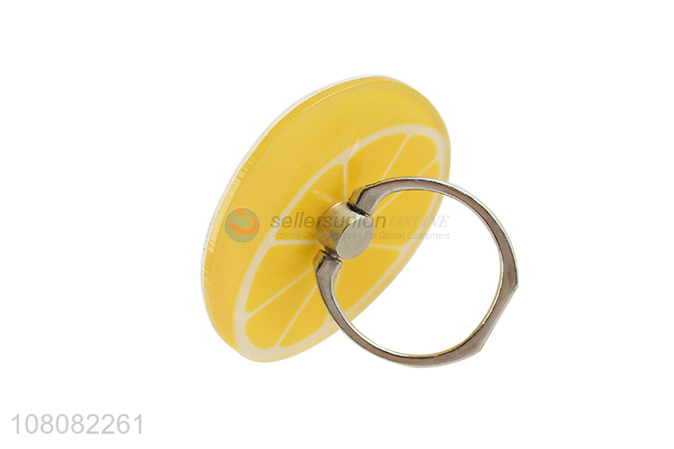 China wholesale lemon shape finger ring holder for cellphone