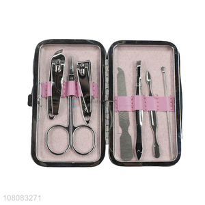 Best selling 7pieces portable manicure set pedicure set