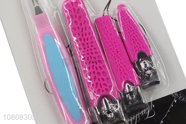 Top products 4pieces manicure set nail clipper set wholesale