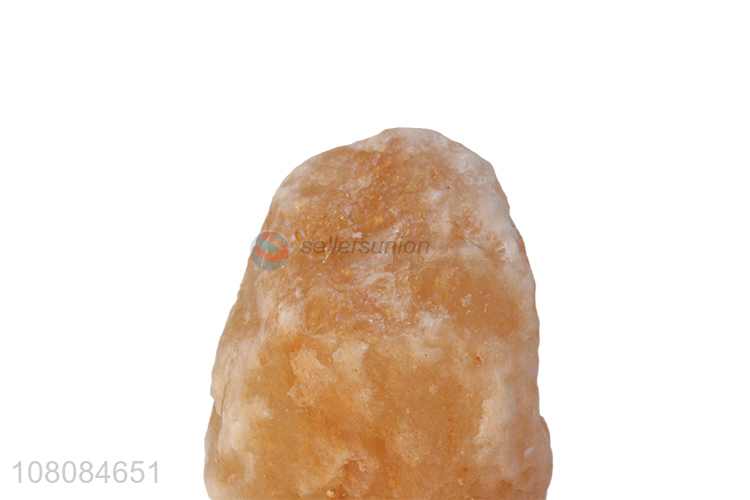 Online wholesale natural jade bottom salt stone lamp