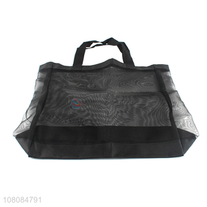 Hot Selling Black Portable Tote Bag Nylon Storage Bag