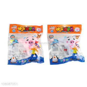 Hot Selling Cute Pig Mini Plastic Pump Water Gun For Children