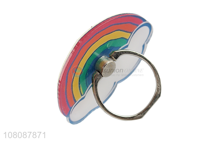 Good quality 360 degree rotation rainbow phone ring holder