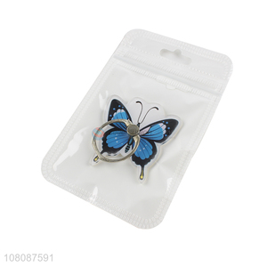 New hot sale butterfly acrylic cell phone ring holder stand