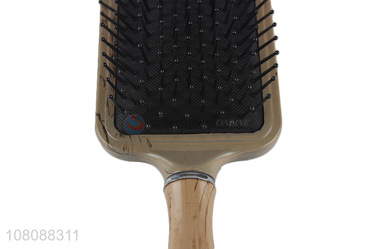 China wholesale wide massage comb hair brush with handle