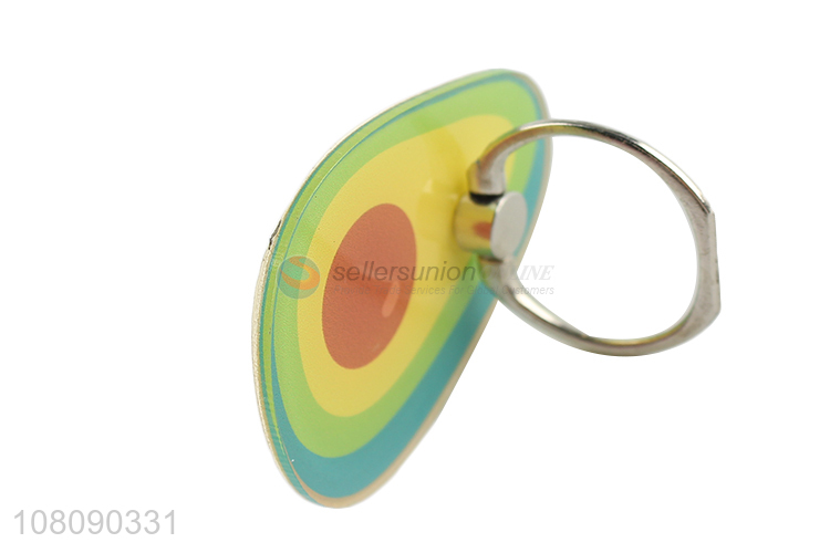 Yiwu supplier avocado acrylic finger ring cellphone holder