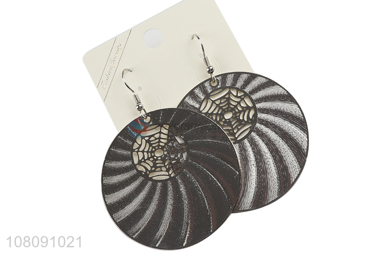 Hot Sale Metal Round Pendant Hook Earring Fashion Earring