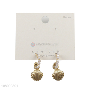 Good Quality Scallop Shape Pendant Earring Wholesale