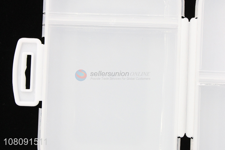 Yiwu wholesale plastic 8compartment pill storage case