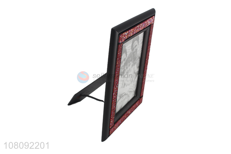 Recent design wooden picture frame tabletop beaded photo frame