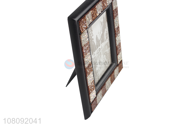 New hot sale beaded desktop picture frames retro photo frames