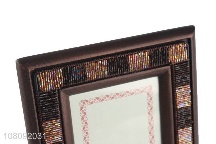 Good quality beaded wooden photo frame tabletop picture frame