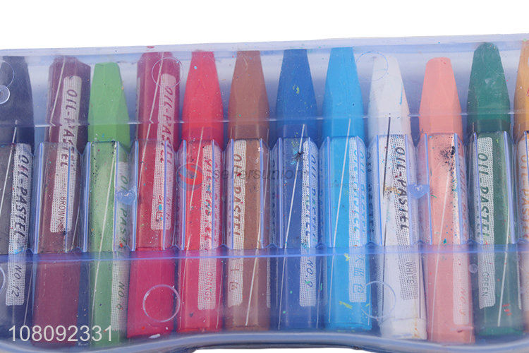 Good selling eco-friendly 12pieces oil pastel crayons