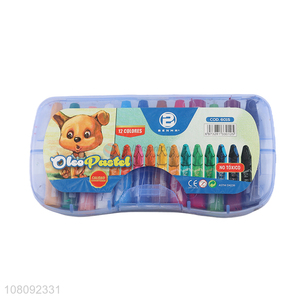 Good selling eco-friendly 12pieces oil pastel crayons